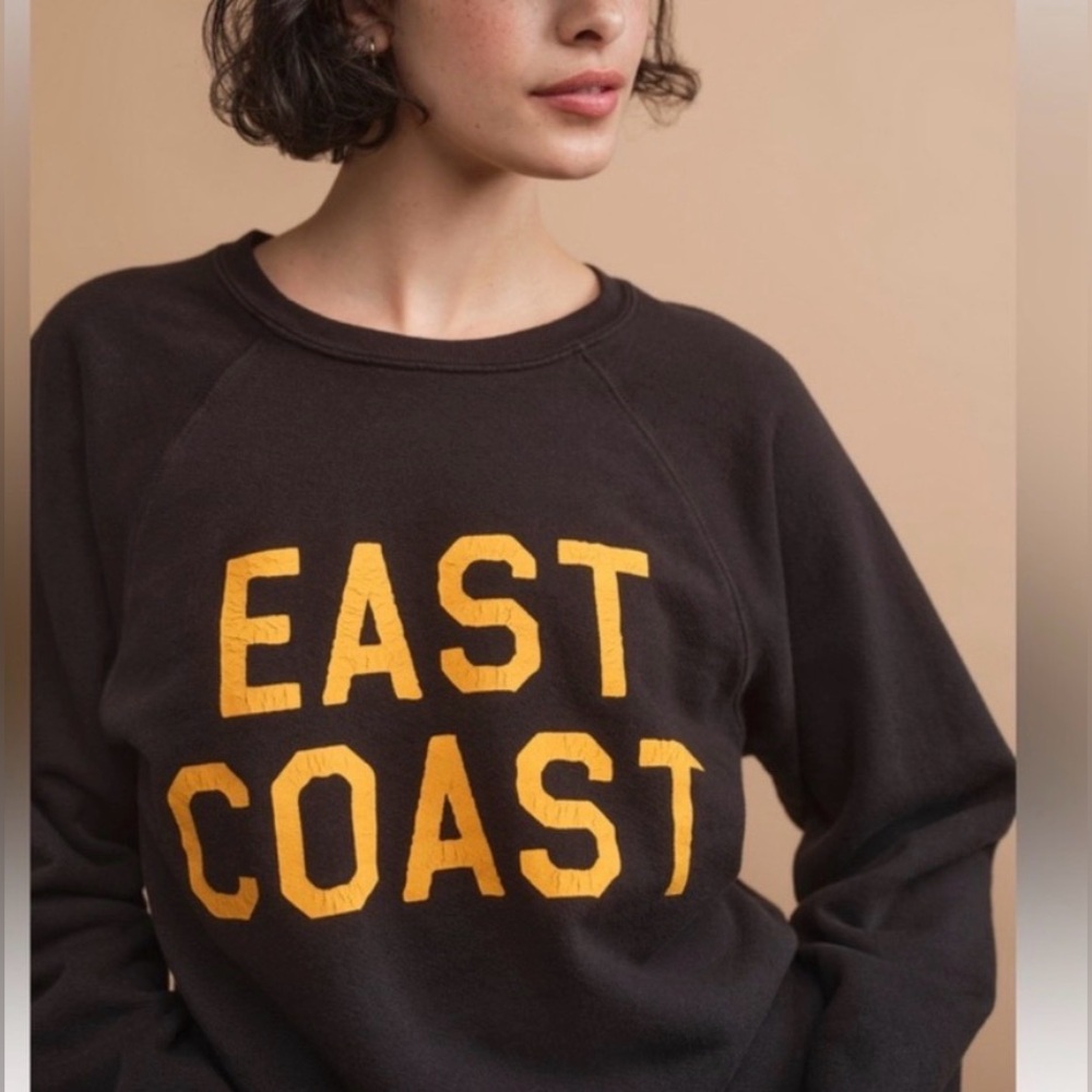 Retrobrand Los Angeles East Coast Black Crewneck Unisex XS - Picture 2 of 5